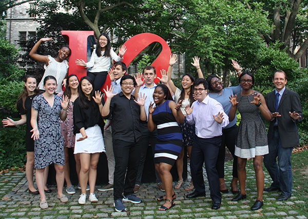 group photo of translational research internship program