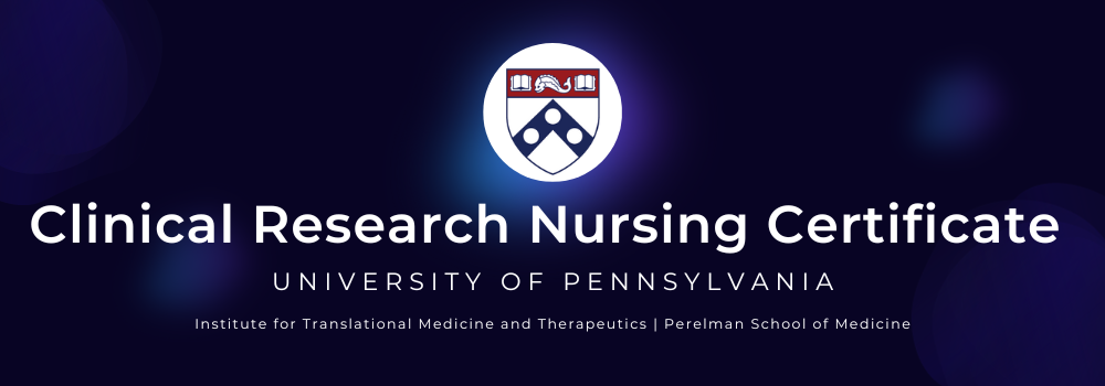 Clinical research nursing certificate